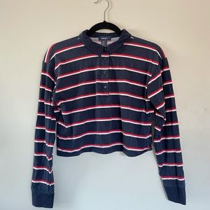 Striped Button-Up Top